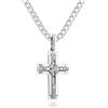STERLL Collana Da Uomo Con Pendente A Croce In Argento 925 Con Confezione Regalo
