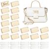 SUPERFINDINGS 30 Set di etichette da battito in metallo vergini rettangolari dorati con rondella etichette di logo artigianale fai da te per regalo borsa abbigliamento artigianato 37.5x20.5x2.3mm