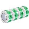 QUARKZMAN 4 Rotolo 2000pz Inventario CQ Approvazione 25mm/1 Verde | per Inventario Magazzino Scorte, Etichette Adesive