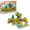LEGO DUPLO Foresta Esplorativa con Animali Selvatici - Giochi Didattici per i Piccoli - Set Montessori con Figure di Animali, Alberi e Tappeto da Gioco - Regalo per Bambini e Bambine da 3 Anni - 10480