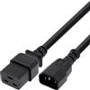 Oniroview Cavo di Alimentazione IEC320 C14 a C19, 2 metri, 16A 250V, Nero, Tripolare