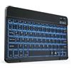 Aicharynic Tastiera Bluetooth per iOS/Android/Windows, Tablet Tastiera Senza Fili con 7 Colori Illuminata, per iPad/iPhone/Samsung/Laptop Ricaricabile, Ultra Sottile Nero
