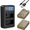 AKTTKA Kit di Batteria Ricaricabile LP-E8 a 2 Celle, Compatibile con Batteria Canon LP-E8 e Canon EOS Rebel T2i, T3i, T4i, T5i / Kiss X4, X5, X6i, X7i / EOS 550D, 600D, 650D, 700D