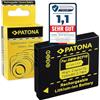 PATONA DMW-BCF10 Batteria 750mAh compatibile con Panasonic Lumix DMC-F2 F3 FH1 FH3 FH20 FH22 FP8 FS6 FS4 FS7 FS8 FS9 FS10 FS11 FS12 FS15 FS25 FS30 FS33 FS42 FS62 FT1 FT2 DMW BCF10 DMWBCF10