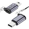 Seminer Adattatore da Micro a Mini USB (2 Pezzi) - Convertitore Femmina/Maschio Compatibile con Fotocamere Digitali, Computer, GPS