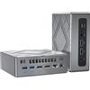 NiPoGi CK10 Mini PC W11 Pro Ιntel Core i5 12450H(4,4GHz,12C/12T,12MB Cache) Computer da scrivania 16GB+16GB RAM 3200MHz+512GB M.2 NVMe SSD, WiFi6/BT5.2/2*HDMI+ 1*VGA Triple Display 4K UHDHD/Tipo C