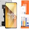 AGCUT LCD Schermo per Redmi Note 13 5G Sostituzione Schermo per Xiaomi Redmi Note 13 5G 2312DRAABG 2312DRAABI Incell LCD Display Digitizer Touch Screen Sostituzione Assemblato con Riparazione