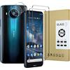 E-Hamii Pellicola Salvaschermo Compatibile con Nokia 8.3 [2 Pezzi] + Pellicola Fotocamera [2 Pezzi] Vetro Temperato 9H [Antigraffio,Senza Bolle] [Trasparente]