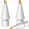 MMOBIEL Punte per Matita in Metallo da 2,0mm Compatibili con Apple Pencil di 1a e 2a Generazione - 3 Pezzi di Ricambio per Punte in Compatibili con Apple Pencil - iPencil Punte in Metallo Bianco