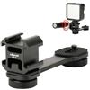 ULANZI Select ULANZI PT-3 Osmo Mobile 4 Triple Cold Shoe Mount Adapter Vlog Video Microfono Prolunga Bar per Zhiyun Liscio 4 DJI Osmo Pocket Osmo Mobile 3 Feiyutech Vimble 2 3-Axis Gimbal Accessori