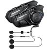 WAYXIN T2 Interfono Moto Auricolare 300M Sistema di Comunicazione con Wireless Bluetooth 5.1 IPX7 Impermeabile Cancellazione del Rumore DSP&CVC HiFi/Voce AI Interphone Casco Moto Auricolare