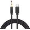Cyiamku Cavo AUX USB C con DAC, Cavo USB C a 3.5mm Jack Audio Compatibile con iPhone 17 16 15 Pro Max, Samsung Galaxy S21 S20, Note 20/10, per Auto, Cuffie, Altoparlanti Esterni, Nylon Intrecciato (1m)