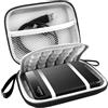 Lacdo Custodia per il trasporto del disco rigido per UnionSine Ultra Slim Portable External Hard Drive 1TB 2TB 4TB 5TB 750GB 500GB 320GB 250GB USB 3.0 2.5 Pollice HDD EVA Borsa da Viaggio, Nero