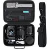 RAIALL Custodia per fotocamera Canon EOS 2000D/4000D DSLR Caméra/250D/R50/R50V/R100/R5/R7/R8/R6 Mark II/für Sony Alpha 6000 6300 6400 6700/ ZV-E10, obiettivo, treppiede, Nero