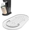 Mixcover Tappetino in silicone, scolapiatti, sottopentola compatibile con SodaStream Duo, antigoccia, vassoio raccogligoccia, scolapiatti, antiscivolo in silicone, colore: bianco