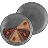 TREND FOR HOME Set di 2 Piatti Colorati per Torta Gelato Dessert Aperitivi Frutta Pizza Piatto in Vetro Piatti Grandi Servizio di Piatti, Ø 30 cm, Design Geometrico, Alisse Smoky