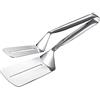 ARTOCT Pinze da cucina in acciaio inossidabile, clip per pala a doppia faccia per friggere pesce flip fish, pinza per bistecca multifunzione Utensili per cucinare, insalata, barbecue, pinze per servire