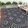 Enyhom Grande Tappeto da Esterno Impermeabile 240 x 300 cm, Plastica Riciclata Tappeto Esterno Camper Reversibile Leggera Coperta da Picnic per Esterni per Giardino, Terrazza
