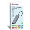 Verbatim Docking station Verbatim 13 IN 1 8K PD 85W USB 3.1 tipo C Argento [32153]