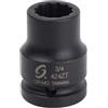 Sunex 424zt 3/4 Drive 3/4 12-Point Slim Wall Impact Socket