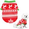 OIXEYA Maglioncino Natale Pullover Maglieria Cane maglione natale cane con Motivi Natalizi per Cani di Piccola,per Cuccioli di Taglia Medio Piccola