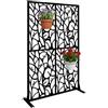 Relaxdays Schermo Privacy Motivo rampicante con Uccelli, per Giardino e Balcone, HxB: 183 x 115 cm