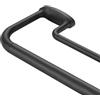 Mayrhyme, Bastone per tende doppio, avvolgente, per finestre, giunzione interna da 2,5 cm anteriore e posteriore da 1,5 cm, regolabile, con terminali e staffe in alluminio, nero, 71-218 cm