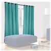 Relaxdays Tende, Set Doppio, HxL 245x135 cm, Oscuranti & Opache, Camera da Letto & Salotto, in Stoffa con Anelli, Verdi