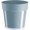 Prosperplast Vaso da fiori Cube 23,5x23,5x21,6 cm, Grigio Chiaro