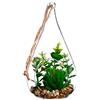 ATMOSPHERA CREATEUR D'INTERIEUR ATMOSPHERA 83207 Vaso con pianta decorativa, trasparente, 10 x 19,5 cm
