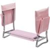 Relaxdays Ginocchiera e Panca Pieghevole Imbottita 2-in-1, Fino a 150 kg, Rosa 50x60x27.5 cm