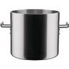 Alessi Convivio DC100/24 - Pentola in Trilamina di Design, Adatta a Induzione, in Acciaio Inossidabile e PVD con Fondo in Acciaio Magnetico, 24 cm, Satinata