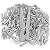 Relaxdays Mini Mollette in Legno, Set 400 Mollettine Foto, Clip per Fai da Te, Decorazione, Pinze per Regali, Argentato