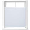 Relaxdays Tenda Plissettata a Rullo, Montaggio con Clip Adesive, per Interni, H x L: 100 x 130 cm, Bianca Traslucida