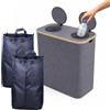 Relaxdays Contenitore per Bottiglie, 140 L, Fino a 60 2 Sacchetti Estraibili, Vetro e plastica