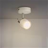 M Ledme - Lampada da soffitto Serie White 1 faretto GU10, per uso in ambienti interni asciutti IP20, adatta per bagno, soggiorno, camera da letto e cucina (Lampadina non inclusa)