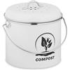 Relaxdays Pattumiera da Cucina per Umido, Cestino per Organico da 3,5 L, Secchio Rifiuti Compost con 2 Filtri Antiodore