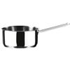 ABERT - Casseruola 1 manico in acciaio inox 18/10 Linea Musa - h7 cm diametro 14 cm