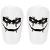 Aisikoo Mini parastinchi da calcio da uomo, 10 x 6 cm, parastinchi piccolo e comodo, mini shin pad per ragazzi e adulti, equipaggiamento protettivo grigio scuro