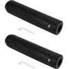 QWORK® Manicotto adattatore, conversione di barre da 25,4 mm in barre da 50 mm, adattatore per bilanciere in plastica
