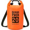PQETBV Dry Bag, Borsa Sacca Zaino Impermeabile Waterproof, Custodia Impermeabile per Mare Barca Pesca Rafting Spiaggia Sport Acquatici
