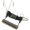 Yuemsh ARA Reef Acciaio Inox Gancio Doppio Diving Reef Gancio con Spirale Coil Lanyard Diving Safe Accessori
