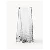 Cooee Design Vaso in vetro soffiato con superficie scanalata Gry, alt. 30 cm