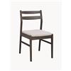 Rowico Home Sedia in legno di quercia marrone/beige chiaro Kerwin -