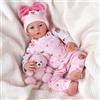 BABESIDE Bambole Reborn Bambina - 17 pollici Carina Reborn Femmina con Corpo in Stoffa, Bambola Neonata Realistica con Outfit Affascinante e Accessori Completi, Regalo per Bambini di Età 3+