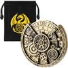 Keller & Weber Ingranaggio Cavo DND Ruota Dadi Spinner, 7-in-1 Metallici D&D Spinner di Dadi, Ingranaggio Cavo D&D Roulette, Regali DND, Sacchetto Regalo con Logo Drago, MTG, Accessori per Gioco di Ruolo, Bronzo