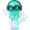 HOTUT Giocattolo Magico di Polpo Danzante, Giocattolo medusa danzante per bambini, giocattolo elettrico strisciante con luce e suono giocattolo interattivo Tummy Time Toys per ragazzi e ragazze