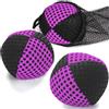 oazoxcx Palline da giocoliere per principianti e professionisti, 2 strati di rete e borsa per il trasporto, set da 3 palline da giocoleria da 62 mm, per bambini, viola/nero