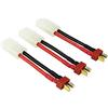 OliYin 3pcs Maschio Antiscivolo Deans to Female Tamiya connettore Cavo Adattatore 14awg 1.96in per Lipo Charger (Pacchetto di 3)