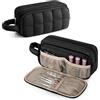 Luxja Borsa Organizer per Smalti per 12-18 Flaconi (15 ml/0,5 fl.oz), Organizer Smalti per Unghie con Tasche per Kit Manicure (Solo Borsa), Nero